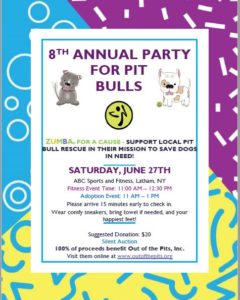 8th Annual Party for Pit Bulls invitation