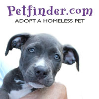 Petfinder.com logo links to website