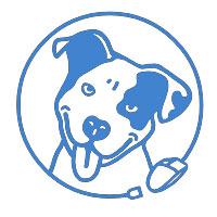 Pit bull rescue central logo links to website